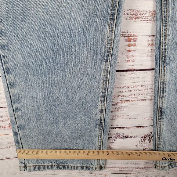 Princess Polly Women' Size 12 Holly Asymmetrical Straight Leg Button Fly Jeans - Picture 2 of 13